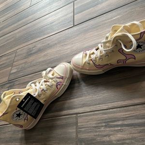 Golf le fluer yellow flame converse/ golfwang